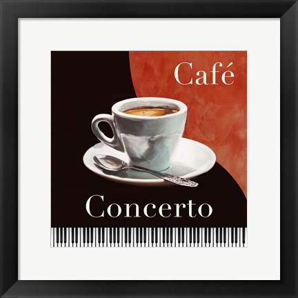 Framed Cafe Concerto Print