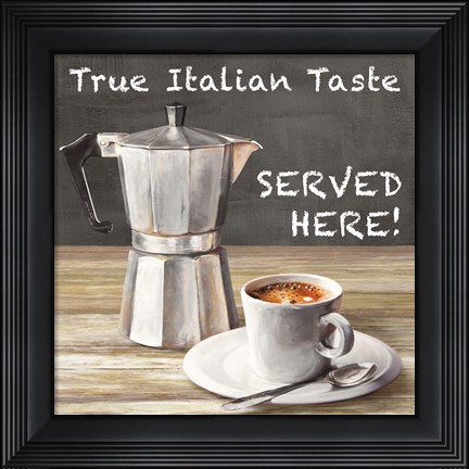 Framed True Italian Taste Print