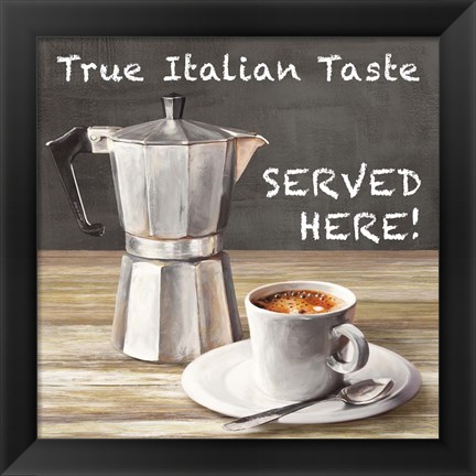 Framed True Italian Taste Print