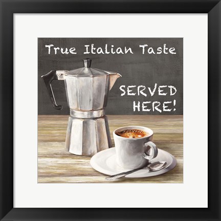 Framed True Italian Taste Print