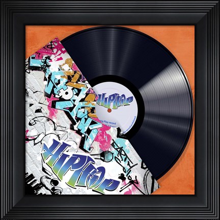 Framed Vinyl Club, Hip Hop Print
