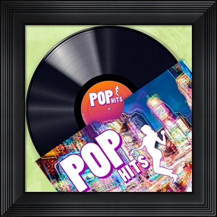 Framed Vinyl Club, Pop Print