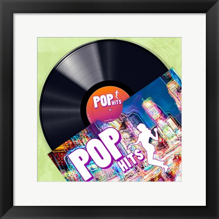 Framed Vinyl Club, Pop Print