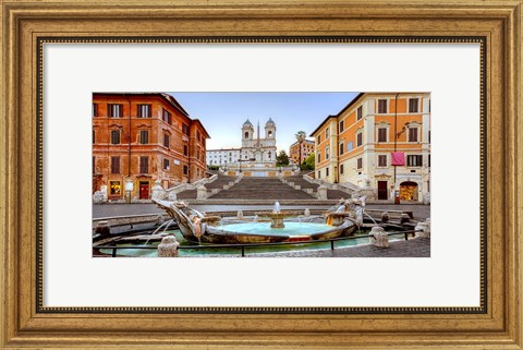 Framed Piazza di Spagna, Roma Print