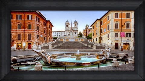 Framed Piazza di Spagna, Roma Print