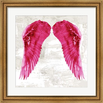 Framed Angel Wings III Print