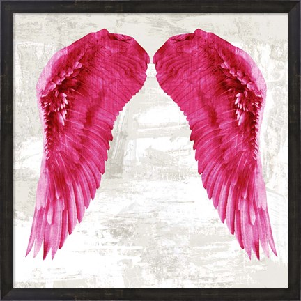 Framed Angel Wings III Print