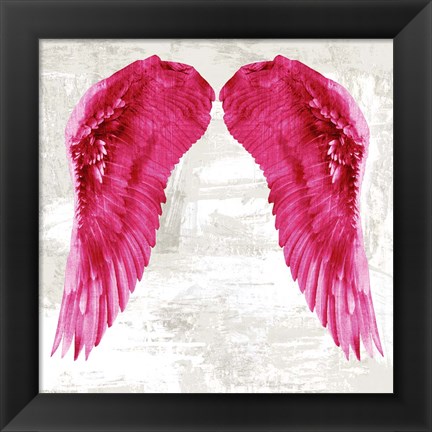 Framed Angel Wings III Print