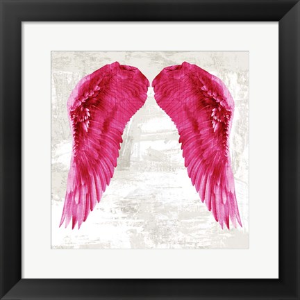 Framed Angel Wings III Print