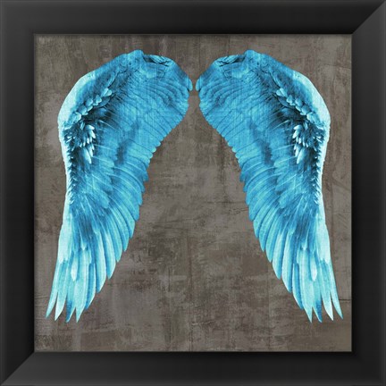 Framed Angel Wings V Print