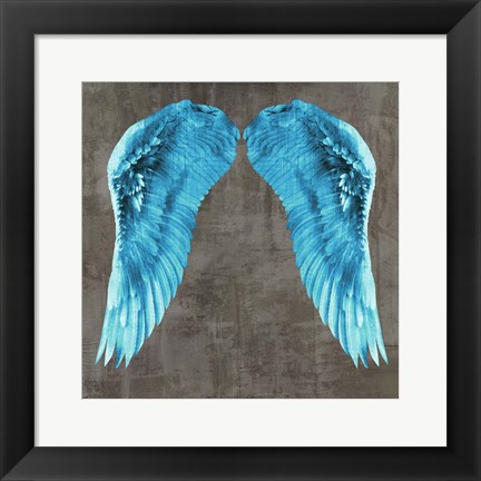 Framed Angel Wings V Print