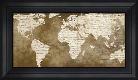 Framed Words for the World Print