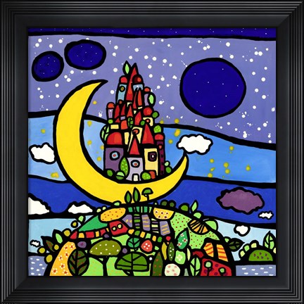 Framed Sogno Lunare Print