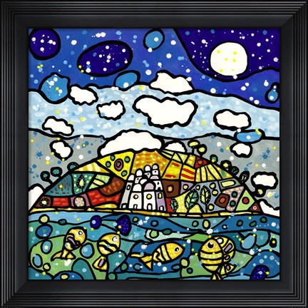 Framed Isola dei Sogni Print