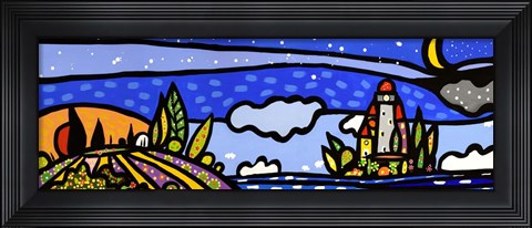 Framed Isola e Luna Print