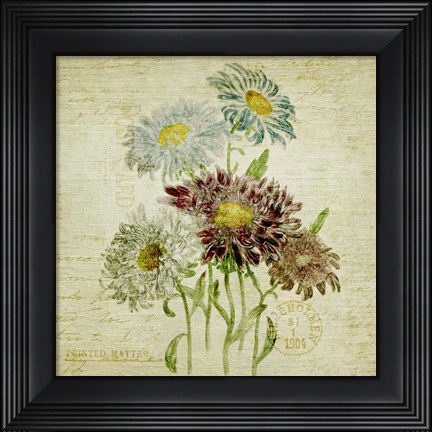 Framed Flower Print One Print