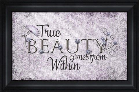Framed True Beauty Print