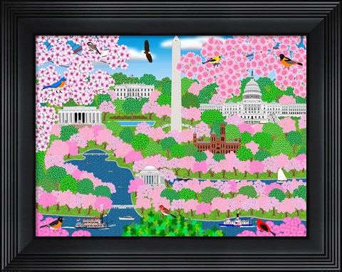 Framed Dream Of Washington DC Print