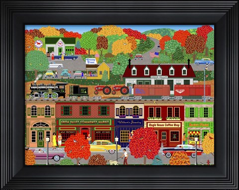 Framed Warm Autumn Day Print