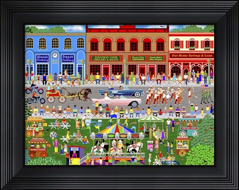 Framed Home Town Parade Print