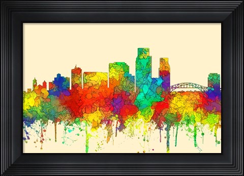 Framed Corpus Christi Texas SG Print