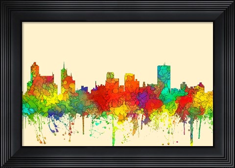 Framed Memphis Tennessee Skyline -SG Print