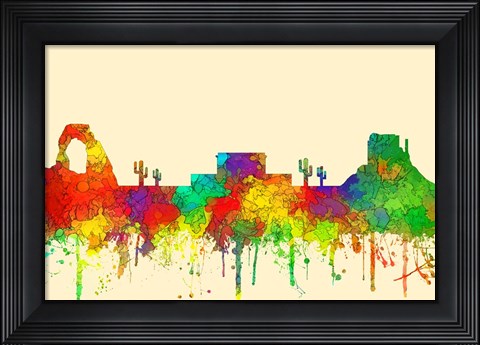 Framed Mesa Arizona Skyline-SG Print