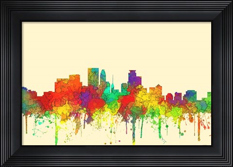 Framed Minneapolis Minnesota-SG Print