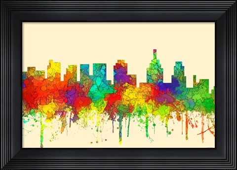Framed Philadelphia Skyline-SG Print