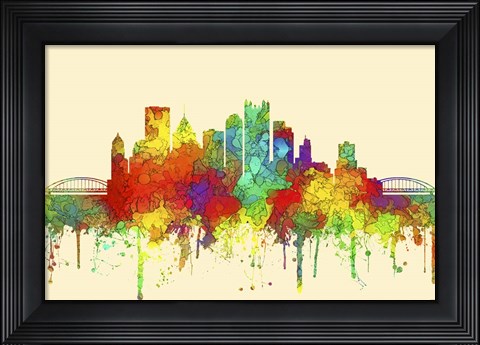 Framed Pittsburgh Pennsylvania-SG Print