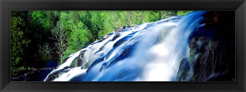 Framed Waterfall in a Forest, Bond Falls, Michigan Print