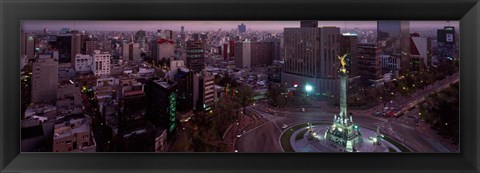 Framed Victory Column in a City, Independence Monument, Mexico City, Mexico Print