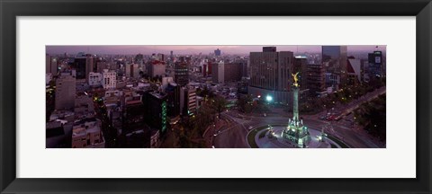 Framed Victory Column in a City, Independence Monument, Mexico City, Mexico Print