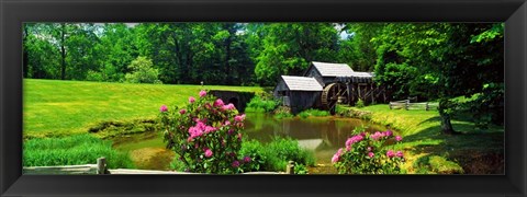 Framed Trees around a Watermill, Mabry Mill, Blue Ridge Parkway, Floyd County, Virginia Print