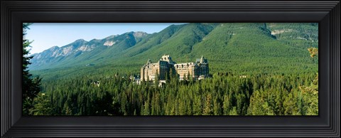 Framed Historic Banff Springs Hotel in Banff National Park, Alberta, Canada Print