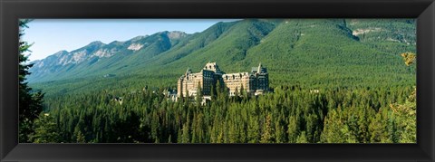 Framed Historic Banff Springs Hotel in Banff National Park, Alberta, Canada Print