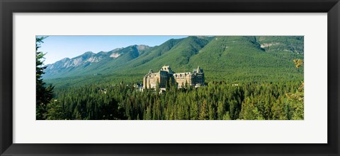 Framed Historic Banff Springs Hotel in Banff National Park, Alberta, Canada Print