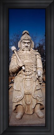 Framed Close-up of a Statue, Ming Temple, China Print