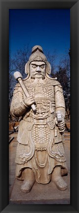 Framed Close-up of a Statue, Ming Temple, China Print