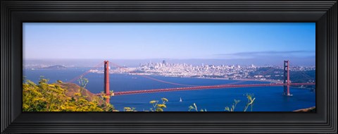 Framed View of the Golden Gate Bridge, San Francisco, California Print
