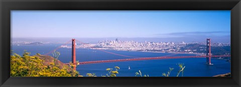 Framed View of the Golden Gate Bridge, San Francisco, California Print