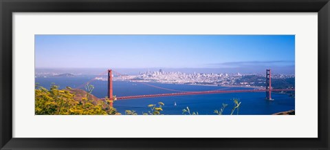 Framed View of the Golden Gate Bridge, San Francisco, California Print