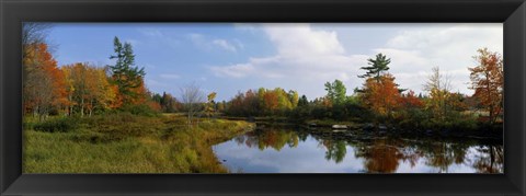 Framed Lake in a forest, Mount Desert Island, Hancock County, Maine Print