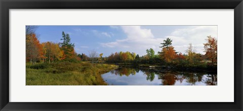 Framed Lake in a forest, Mount Desert Island, Hancock County, Maine Print