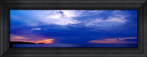 Framed Storm over Lake Superior, Copper Harbor, Upper Peninsula, Michigan Print