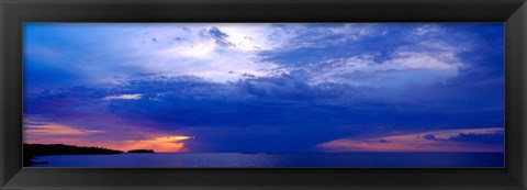 Framed Storm over Lake Superior, Copper Harbor, Upper Peninsula, Michigan Print