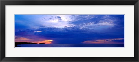 Framed Storm over Lake Superior, Copper Harbor, Upper Peninsula, Michigan Print