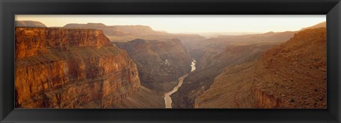 Framed River passing through Toroweap Point, Grand Canyon National Park, Arizona Print