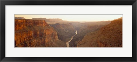 Framed River passing through Toroweap Point, Grand Canyon National Park, Arizona Print