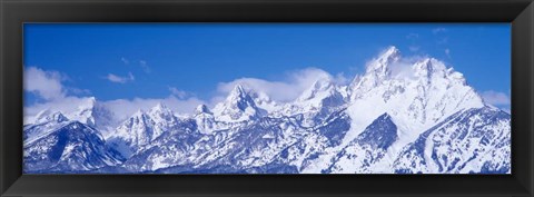 Framed Mountain range, Grand Teton National Park, Wyoming Print